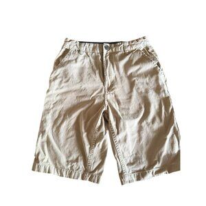 Levis Khaki Youth Cotton Bermuda Shorts Size 14 Classic Casual Everyday Wear
